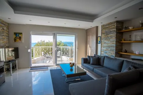 Elegant Villa Beach Front 10 meters from your doorstep, 5 bedrooms in Halkidiki property for sale For Super Rich