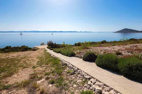 Luxury Villa first row to the sea on a small island waterfront, 5 bedrooms in Zadar available for sale For Super Rich