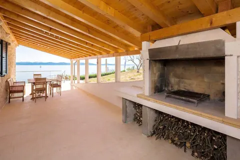 Luxury Villa first row to the sea on a small island waterfront, 5 bedrooms in Zadar real estate for sale For Super Rich