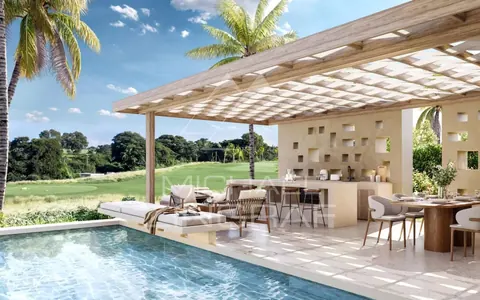 Signature Villa Golf View at The Nine Azuri Golf Course, 3 bedrooms in Haute Rive property for sale For Super Rich