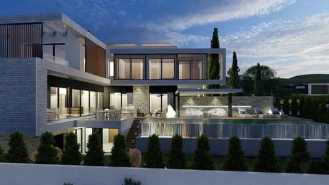 Architectural Villa Panoramic mountain views, 6 bedrooms in Limassol properties for sale For Super Rich Architectural Villa Panoramic mountain views, 6 bedrooms in Limassol properties for sale For Super Rich