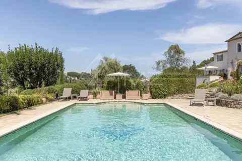 Elegant Villa views over the surrounding hills Swimming pool, pool house area, sauna, 8 bedrooms in Valbonne - French Riviera price for sale For Super Rich