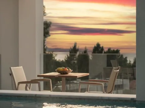 Modern Villa Panoramic View of sea and the forest, 4 bedrooms in Halkidiki prix for sale For Super Rich