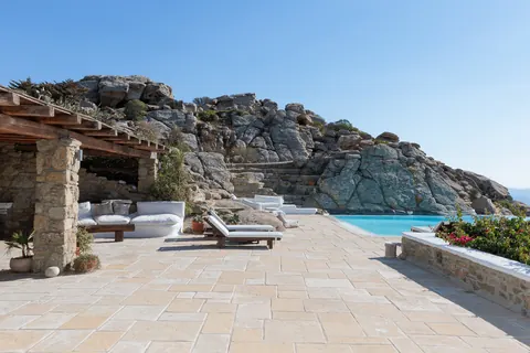 Luxury Villa Sea Salt mountain and panoramic sea view, 5 bedrooms in Tourlos - Mykonos available for sale For Super Rich