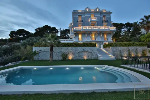 Belle Epoque Villa Panoramic View hammam, sauna & home cinema, 6 bedrooms in Cap D'ail - French Riviera