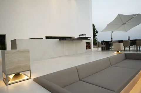 Architectural Villa first line descent to the sea, 6 bedrooms in Cala Tarida - Ibiza ultra luxury for sale For Super Rich
