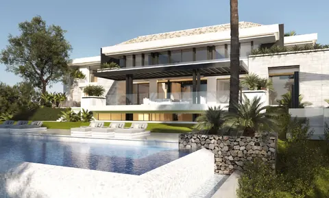 High-end Villa 62 m2 designer kitchen spectacular south facing, 8 bedrooms in  Benahavis - La Zagaleta Marbella New for sale For Super Rich
