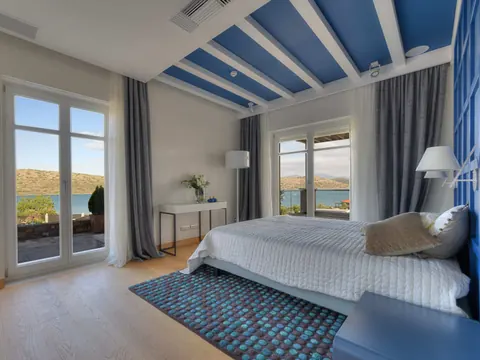 Premium Villa Panoramic View, 3-minute walk from the private beach, 6 bedrooms in Crete real estate for sale For Super Rich