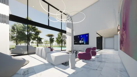 Architectural Villa Golf View sparkling swimming pool, 5 bedrooms in Almada ultra luxury for sale For Super Rich