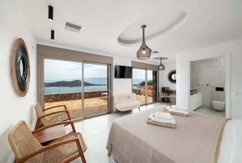 Luxury Villa Panoramic View Sea View, 6 bedrooms in Elounda Lasithi Crete properties for sale For Super Rich