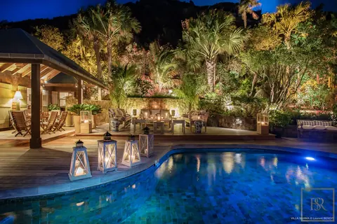 Luxury Villa White Nahma spectacular views of Petit and Grand Cul de Sac, 4 bedrooms in St Barth photo for sale For Super Rich