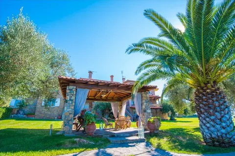 Elegant Villa Beach Front 10 meters from your doorstep, 5 bedrooms in Halkidiki ads for sale For Super Rich