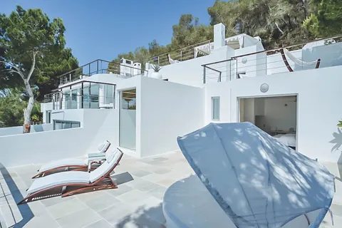 Modern Minimalist Villa 180º panoramic views Nice swimming pool, 8 bedrooms in San José - Ibiza photos for sale For Super Rich