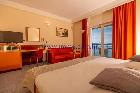 Premium Hotel Beach Front 4* wellness & spa center, heated pool, sauna,gym, 44 rooms + 6 Junior apartments bedrooms in Crikvenica value for sale For Super Rich