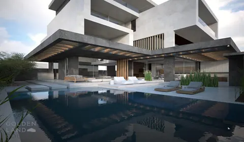 Modern Villa one of the most posh neighborhoods of the Athenian Riviera, 50sqm swimming pool, 8 bedrooms in Voula available for sale For Super Rich