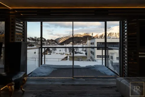 Luxury Apartment Ski montain Views Double balconies, 3 bedrooms in St Moritz available for sale For Super Rich