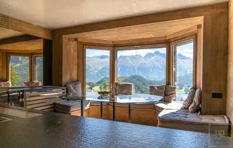 Luxury Chalet Mountain View historical ones Tinus, 7 bedrooms in St-Moritz VILLA TINUS CHALET WITH VIEW for sale For Super Rich