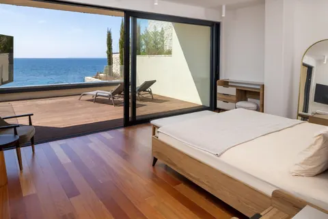 Modern Villa Beach Front direct access to the natural rocky beach, 4 bedrooms in Primosten Classified ads for sale For Super Rich