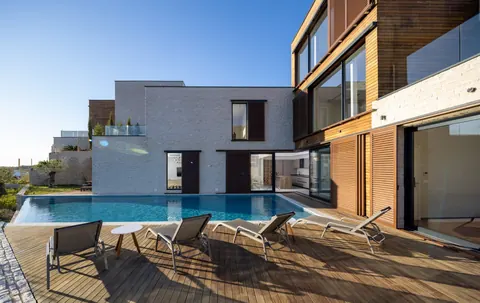 Modern Villa Beach Front direct access to the natural rocky beach, 4 bedrooms in Primosten photos for sale For Super Rich