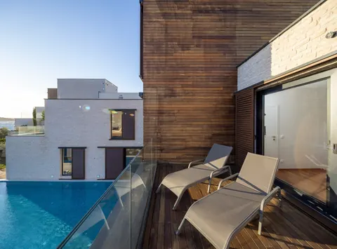 Modern Villa Beach Front direct access to the natural rocky beach, 4 bedrooms in Primosten photo for sale For Super Rich