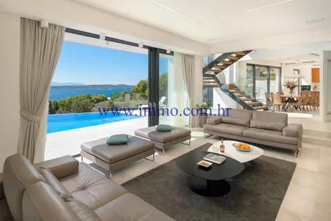 Modern Villa Sea View 200 meters away from sea, 4 bedrooms in Hvar - Split value for sale For Super Rich