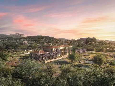 Country Villa Salt water swimming pool of 16 x 4, 6 bedrooms in Santa Maria del Camí - Mallorca property for sale For Super Rich