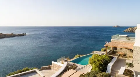 Luxury Villa Ocean front Pool, BBQ, jacuzzi & a playroom, 6 bedrooms in Mykonos available for sale For Super Rich Luxury Villa Ocean front Pool, BBQ, jacuzzi & a playroom, 6 bedrooms in Mykonos available for sale For Super Rich
