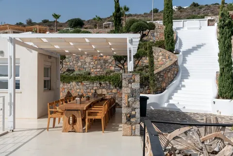 Luxury Villa Breathtaking panoramic sea views, 3 bedrooms in Agios Pavlos Rethymno available for sale For Super Rich