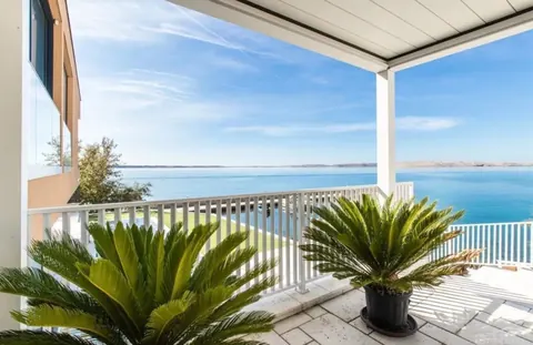 Modern Villa private mooring for a boat/yacht first row to the sea, 4 bedrooms in Zadar buy for sale For Super Rich