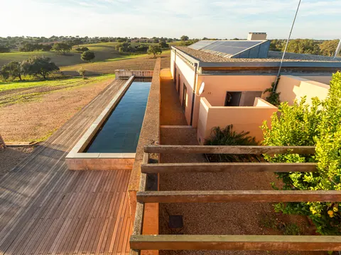Architectural Ranch/Farm Panoramic View organic built, 4 bedrooms in Salvada e Quintos - Beja real estate for sale For Super Rich