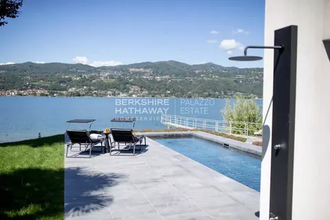 Luxury Villa front lake  swimming pool, wellness and fitness area, 6 bedrooms in Angera - Lake Maggiore ads for sale For Super Rich