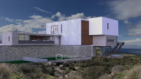 Luxury Villa Panoramic View Pool, 6 bedrooms in Pathos Peyia Construction plan for sale For Super Rich