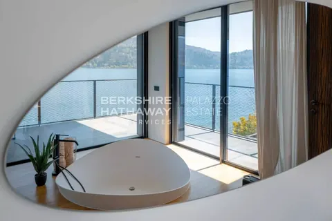 Luxury Villa front lake  swimming pool, wellness and fitness area, 6 bedrooms in Angera - Lake Maggiore real estate for sale For Super Rich