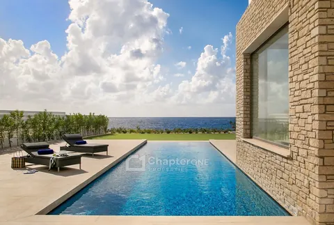 Luxury Villa Long swimming pool 180-degree views of the sea and St. George's island, 4 bedrooms in Pathos Peyia search for sale For Super Rich