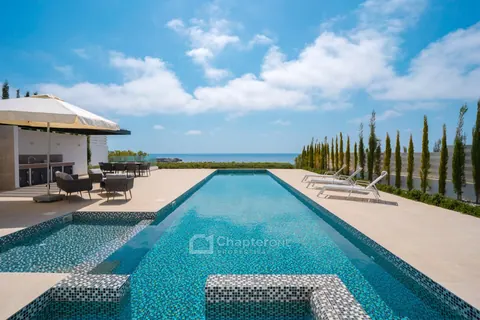 Luxury Villa Long swimming pool 180-degree views of the sea and St. George's island, 4 bedrooms in Pathos Peyia buy for sale For Super Rich
