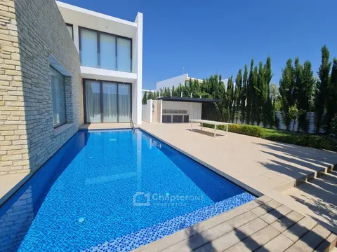 Luxury Villa Long swimming pool 180-degree views of the sea and St. George's island, 4 bedrooms in Pathos Peyia C1535 for sale For Super Rich