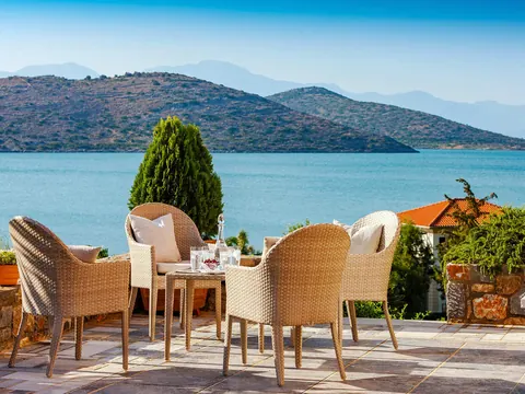 Premium Villa Panoramic View, 3-minute walk from the private beach, 6 bedrooms in Crete buy for sale For Super Rich