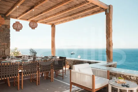 Elegant Villa Myconian Palace Panoramic sea view, 8 bedrooms in Mykonos price for sale For Super Rich