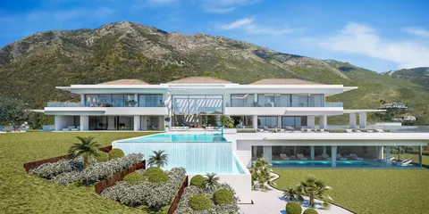 Modern Villa Infinity swimming pool  Heated indoor pool, 9 bedrooms in La Zagaletta - Marbella