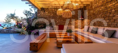 Luxury Villa Panoramic views of Delos to Tinos and Syros infinity pool, 7 bedrooms in Mykonos property for sale For Super Rich