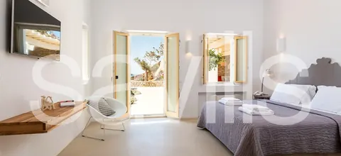 Luxury Villa Panoramic views of Delos to Tinos and Syros infinity pool, 7 bedrooms in Mykonos exclusive for sale For Super Rich
