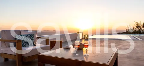 Luxury Villa Panoramic views of Delos to Tinos and Syros infinity pool, 7 bedrooms in Mykonos best for sale For Super Rich