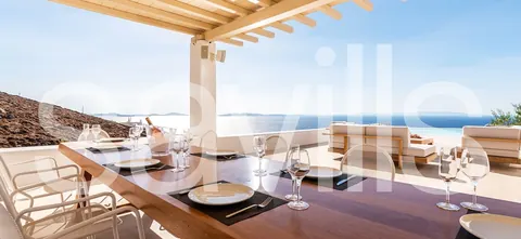 Luxury Villa Panoramic views of Delos to Tinos and Syros infinity pool, 7 bedrooms in Mykonos price for sale For Super Rich