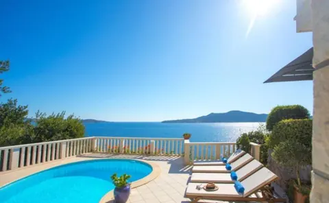 Premium Villa Beach Front stairs descend directly to the beach, 4 bedrooms in Dubrovnik ads for sale For Super Rich