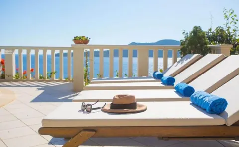 Premium Villa Beach Front stairs descend directly to the beach, 4 bedrooms in Dubrovnik search for sale For Super Rich