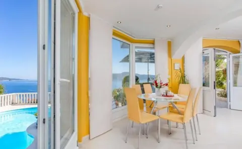 Premium Villa Beach Front stairs descend directly to the beach, 4 bedrooms in Dubrovnik buy for sale For Super Rich