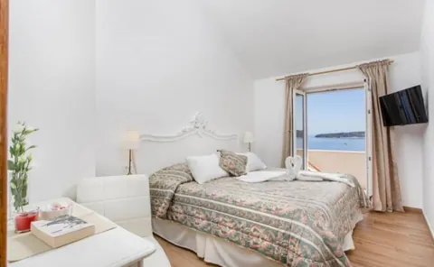Premium Villa Beach Front stairs descend directly to the beach, 4 bedrooms in Dubrovnik properties for sale For Super Rich