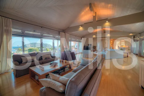 Luxury Villa one-of-a-kind breathtaking views of the Greek blue sea, 9 bedrooms in Agios Nikolaos - Anavyssos deal for sale For Super Rich
