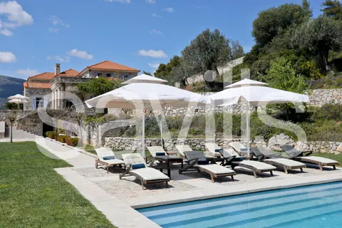 Country Ranch/Farm Vineyard views private forest, 11 bedrooms in Peloponnese expensive for sale For Super Rich