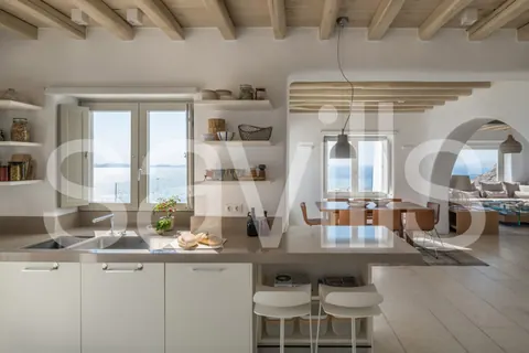 Architectural Villa Breathtaking 180-degrees views Rock Swimming pool, 10 bedrooms in Mykonos Classified ads for sale For Super Rich